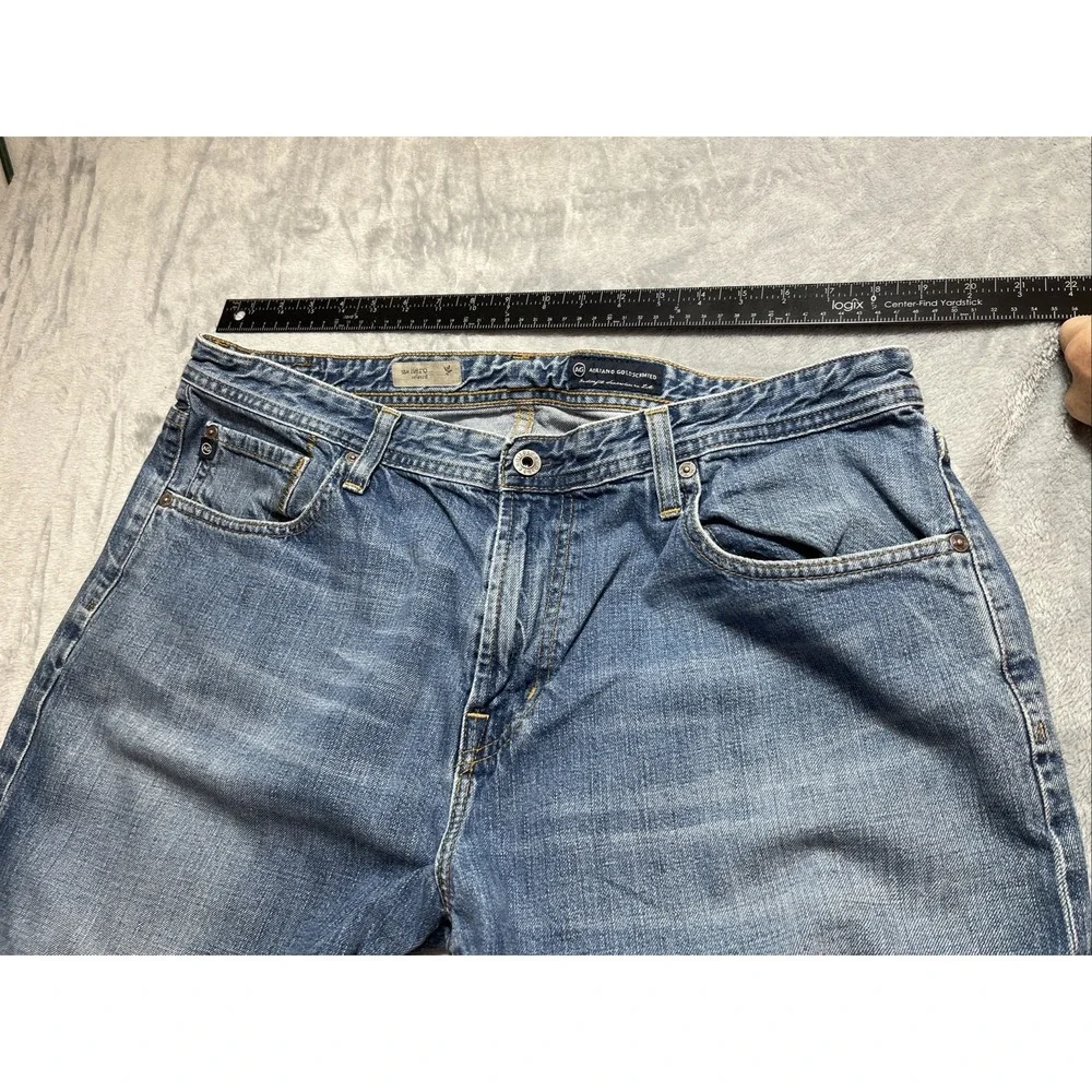 AG Adriano Goldschmied Jeans Men's 38x34 Blue Relaxed Fit Denim
